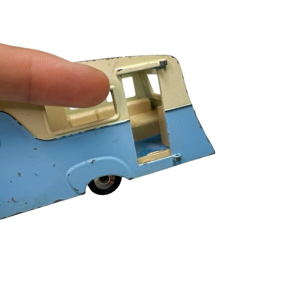 Vintage Dinky Toys Four Berth Caravan- Blue/White - Picture 9 of 10